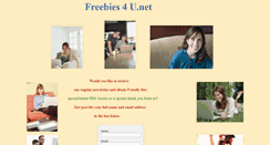 Desktop Screenshot of freebies4u.net