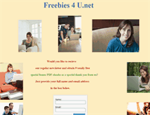 Tablet Screenshot of freebies4u.net